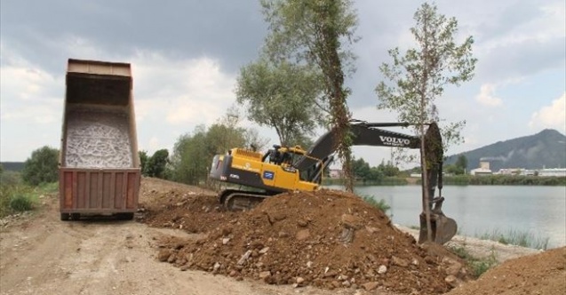Kuzuluk Göl Park Çevresi Şekillenmeye Başladı