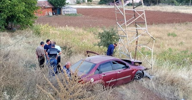 BANAZ´I ELEKTRİKSİZ BIRAKAN KAZA
