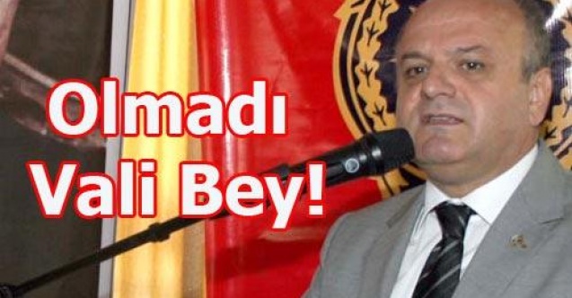 VALİ ÇAKACAK KENDİ YEMEĞİNE KENDİ KATILMADI!