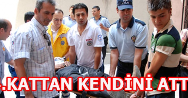 BUNALIMA GİREN GENÇ KENDİNİ 4. KATTAN AŞAĞI ATTI