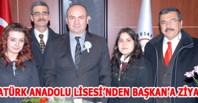 ATATÜRK ANADOLU LİSESİNDEN BAŞKANA ZİYARET