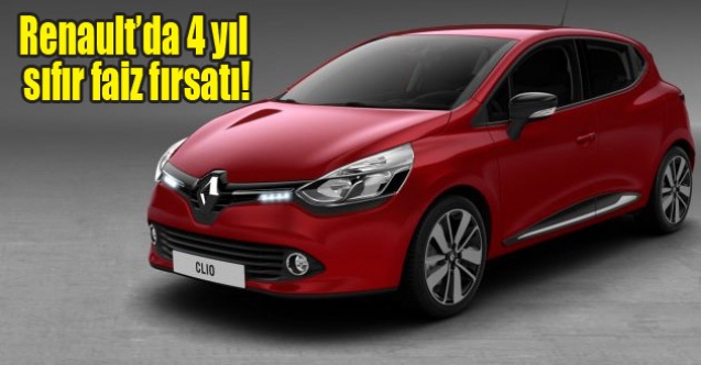 Renaultda 4 yıl sıfır faiz fırsatı!