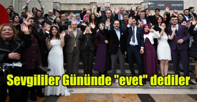 Sevgililer Gününde quot;evetquot; dediler