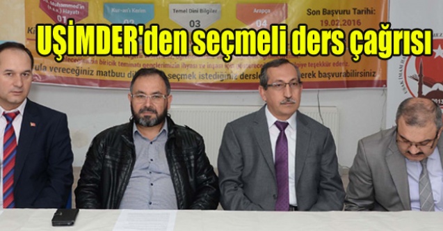 UŞİMDER#039;den seçmeli ders çağrısı