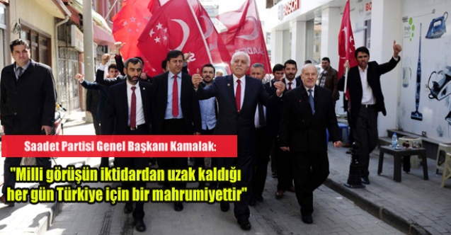 SAADET PARTİSİ GENEL BAŞKANI UŞAK#039;TAYDI