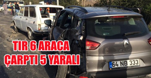 TIR 6 ARACA ÇARPTI 5 YARALI