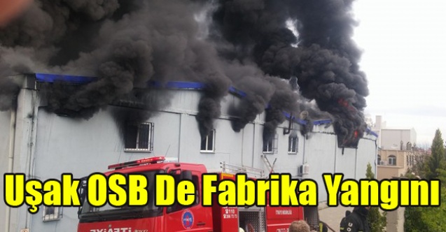 UŞAK OSB#039;DE FABRİKA YANGINI