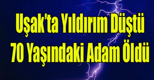 UŞAK#039;TA YILDIRIM CAN ALDI
