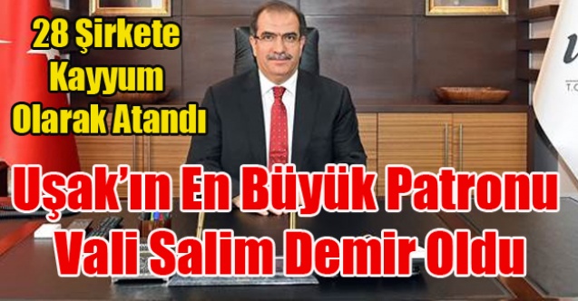 28 ŞİRKETE KAYYUM OLARAK ATANAN VALİ İŞ DÜNYASININ EN BÜYÜK PATRONU OLDU