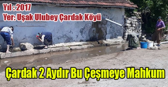 ULUBEY#039;İN ÇARDAK KÖYÜ İKİ AYDIR SUSUZ KALDI