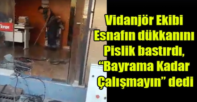 DÜKKANINI PİSLİK BASAN ESNAF UŞAK BELEDİYESİNDEN ŞİKAYETÇİ OLDU