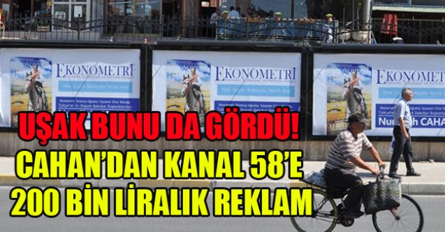 UŞAK BELEDİYESİNDEN KANAL 58#039;E PARA POMPALAMAYA DEVAM