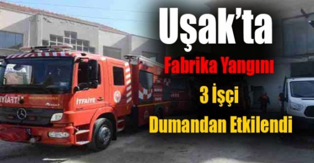 Uşak#039;ta fabrika yangını