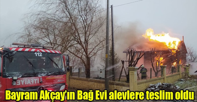 ÜNLÜ MÜTEAHHİT#039;İN BAĞ EVİNDE ELEKTRİK KONTAĞINDAN YANGIN ÇIKTI