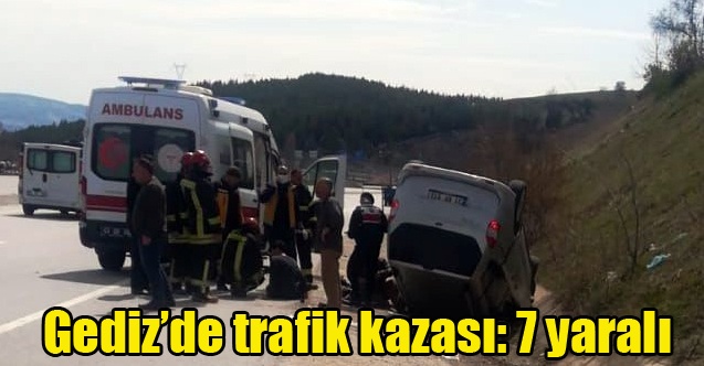 Gedizde trafik kazası: 7 yaralı