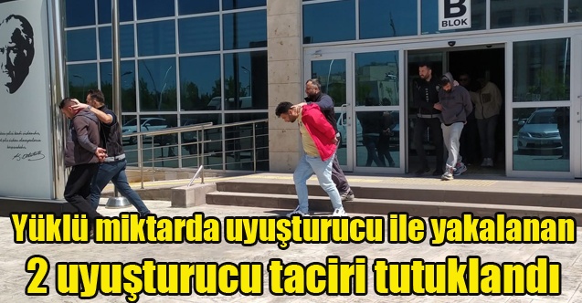 Uşak#039;ta Yüklü miktarda uyuşturucu ile yakalanan 2 uyuşturucu taciri tutuklandı