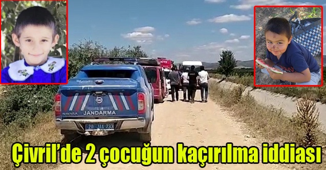 Çivril#039;de 2 çocuğun kaçırılma iddiası ekipleri harekete geçirdi