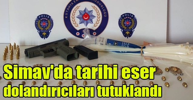 Simav#039;da tarihi eser dolandırıcıları tutuklandı