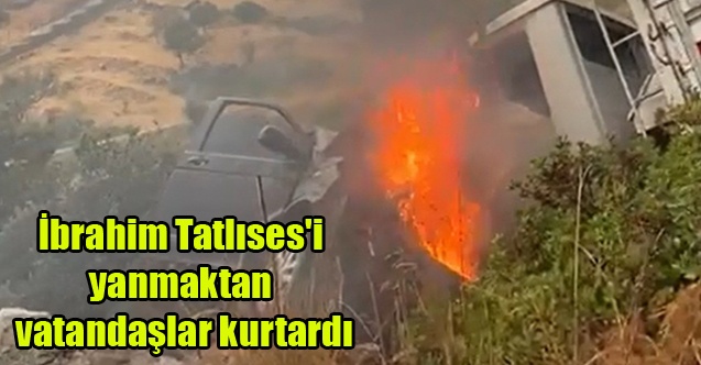 İbrahim Tatlıses#039;i yanmaktan vatandaşlar kurtardı