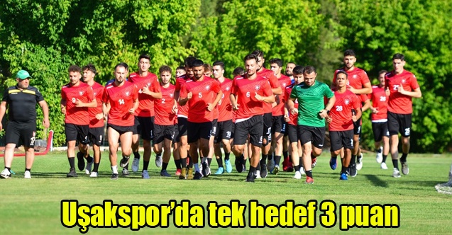 Uşaksporda tek hedef 3 puan