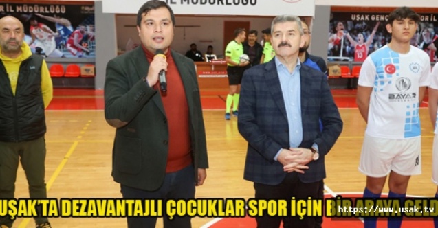 UŞAKTA DEZAVANTAJLI ÇOCUKLAR SPOR İÇİN BİR ARAYA GELDİ