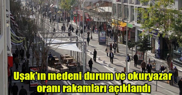 Uşakın medeni durum ve okuryazar oranı rakamları açıklandı