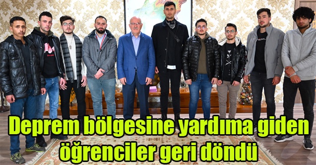 Deprem bölgesine yardıma giden öğrenciler geri döndü