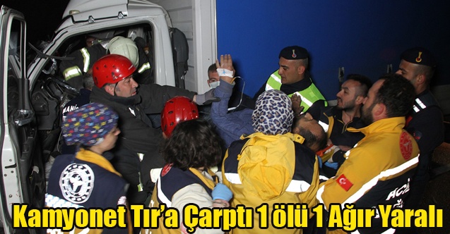 Uşak İzmir Yolunda Kaza 1 Ölü 1 Ağır Yaralı