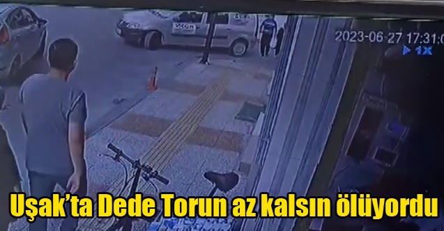 Karşıya geçmek isteyen dede torun geri manevra yapan aracın altında kaldı