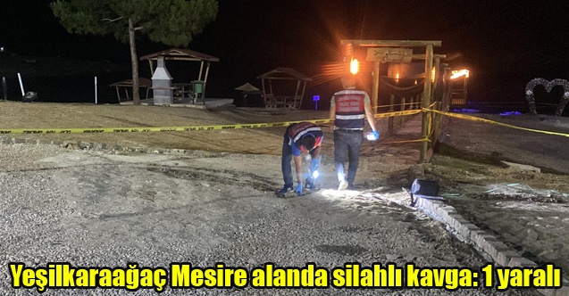Yeşilkaraağaç Mesire alanda silahlı kavga: 1 yaralı