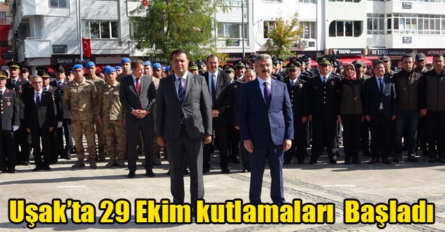 Uşakta 29 Ekim Cumhuriyet Bayramı kutlamaları  Başladı