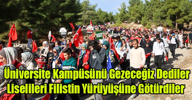 UŞAK#039;TA LİSELİLERİ KAMPÜSE DİYE KANDIRIP FİLİSTİN YÜRÜYÜŞÜNE Mİ GÖTÜRDÜLER?