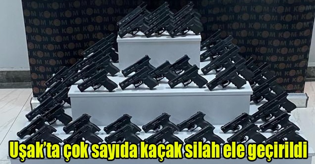 Uşakta çok sayıda kaçak silah ele geçirildi