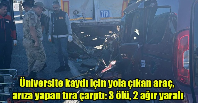 Uşaklı Aile Erzincan#039;da Kaza Yaptı 3 Ölü 2 Ağır Yaralı