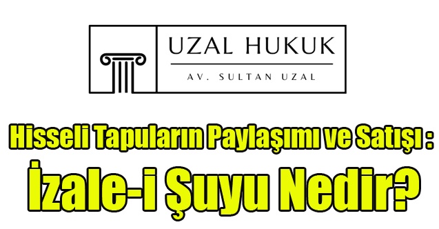 Hisseli Tapuların Paylaşımı ve Satışı : İzale-i Şuyu Nedir?